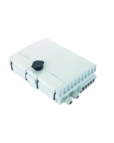 Бокс оптический настенный FTTx, IP65, 16 адаптеров, белый Eurolan (48P-00-16-65WT) в Первоуральске Проходные адаптеры и розетки оптические Pintop.ru