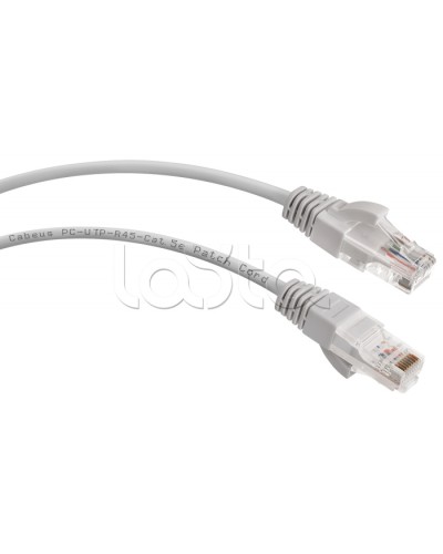 Шнур коммутационный 2xRJ-45/8P8C U/UTP кат.5е (0,3 м) Cabeus PC-UTP-RJ45-Cat.5e-0.3m в Первоуральске Патчкорды (медные) Pintop.ru