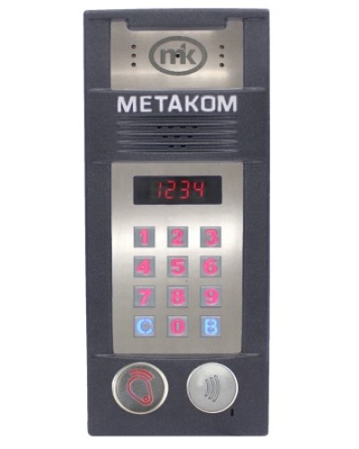 Многоабонентый антивандальный блок вызова со встроенной видеокамерой Метаком MК2018-RFMFСV в Первоуральске Блоки вызова многоабонентные Pintop.ru
