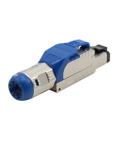 Разъем полевой оконцовки RJ-45 8P8C Hyperline PLUE-8P8C-S-C8-SH-BL в Первоуральске Коннекторы и разъемы Pintop.ru