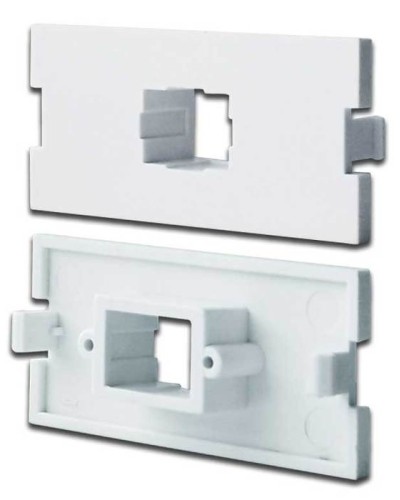 Вставка модульная под SC симплексный адаптер в розетку LAN-MB, белая LANMASTER LAN-MBP-1SC-WH в Первоуральске Коннекторы Pintop.ru