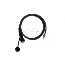 Индустриальный коммутационный шнур NIKOMAX F/UTP 4 пары, переходной, Кат.6 (Класс E), 250МГц, RJ45/8P8C(IP67)-RJ45/8P8C, T568B, многожильный, BC (чистая медь), 26AWG (7х0,160мм), с защитной крышкой, PUR, черный, 1м NIKOMAX (NMC-PC4SE55B-010-IS-TR-BK)