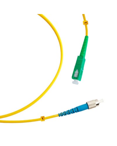 Шнур оптический simplex SC/APC-FC/UPC 9/125 sm 3м LSZH Cabeus FOP(s)-9-SC/APC-FC/UPC-3m в Первоуральске Патч-корды оптические Pintop.ru