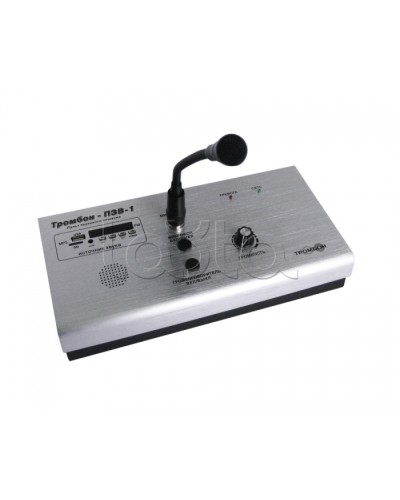 Пульт звукового вещания одноканальный ТРОМБОН-ПЗВ-1 в Первоуральске Система оповещения и трансляции Pintop.ru