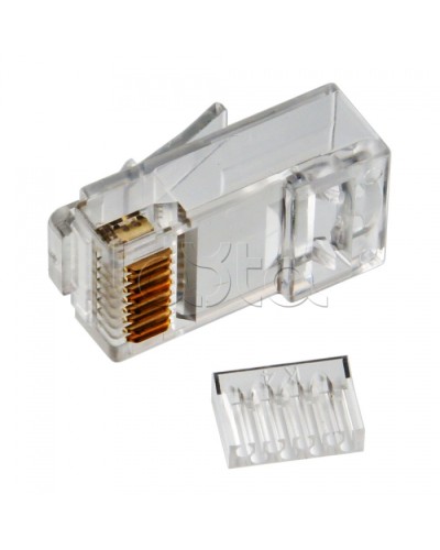 Коннектор RJ-45 кат.6, универсальный, со вставкой Cabeus 8P8C-C6-TWP в Первоуральске Коннекторы и разъемы Pintop.ru