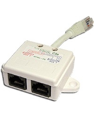 Y-адаптер 1 телефонный и 1 компьютерный порт TWT TWT-Y-E2-U2 в Первоуральске Проходные адаптеры Pintop.ru