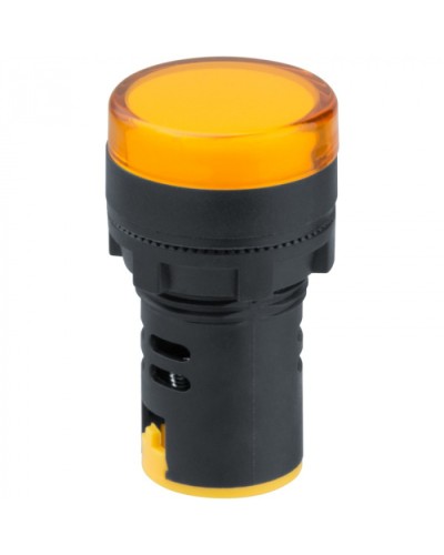 Лампа индикаторная Navigator 82 806 NBI-I-AD22-24-Y желтая d22мм 24В AC/DC в Первоуральске Источники света(Лампы) Pintop.ru