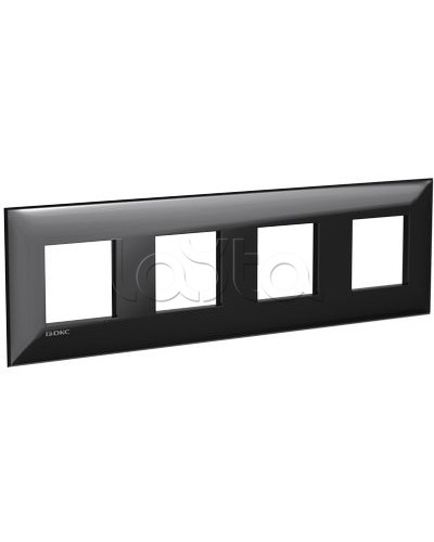 Рамка ARTLEBEDEV Черный квадрат Avanti, 8 мод. DKC 4402908 в Первоуральске Аксессуары для лотков Pintop.ru