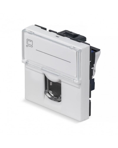 Модуль Keystone Jack RJ-45(8P8C), 180 градусов, категория 6 Cabeus (KJ-RJ45-Cat.6-180T-FP-L-45) в Первоуральске Модули Keystone Pintop.ru