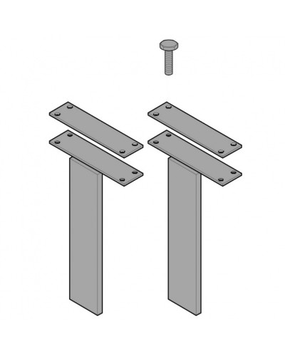Кронштейны крепления створок C003 Came 119RICX014 в Первоуральске Запчасти для шлагбаумов и автоматики Pintop.ru