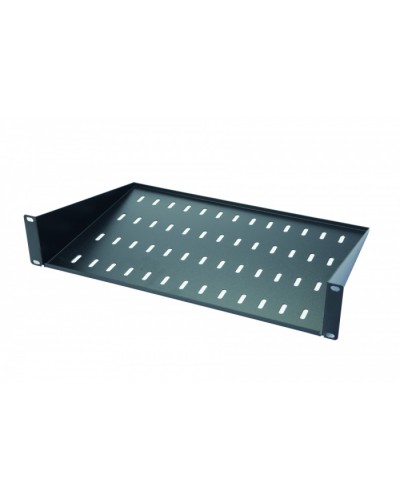 Полка консольная 2U, до 15 кг, глубина 400 мм Eurolan 60A-02-40-11BL в Первоуральске Полки для шкафов и стоек Pintop.ru