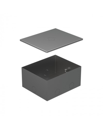 BOX/4 Металлическая коробка с крышкой для заливки в пол 159,6х133,6х75мм для люков 70040 Экопласт (70141) в Первоуральске Системы лючков и колонн Pintop.ru
