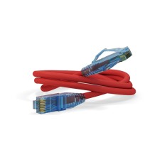 Патч-корд RJ45-RJ45, 4 пары, UTP, кат.6, LSZH (0,5м) Hyperline PC-LPM-UTP-RJ45-RJ45-C6-0.5M-LSZH-RD