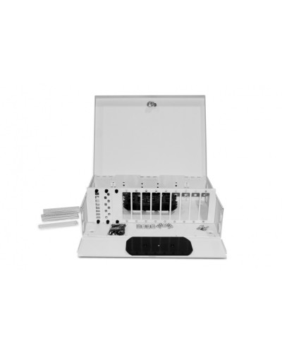 Бокс оптический Hyperline FO-WBX-12xSLT-W140H42-96UN-GY в Первоуральске Кросс оптический Pintop.ru