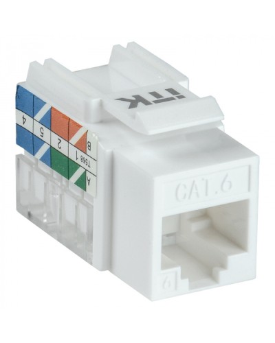 Модуль Keystone Jack кат.5E UTP 110 IDC 90град ITK CS1-1C5EU-11 в Первоуральске Модули Keystone Pintop.ru