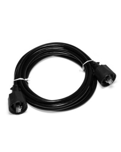 Патч-корд индустриальный RJ45 - RJ45, 4 пары, FTP, категория 5е, 1 м, черный LANMASTER LAN-S45-45-1.0-WP в Первоуральске Патчкорды (медные) Pintop.ru