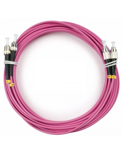 Шнур оптический duplex FC-ST 50/125 mm OM4 5м LSZH Cabeus FOP-50-OM4-FC-ST-5m в Первоуральске Патч-корды оптические Pintop.ru
