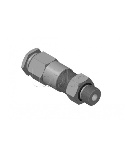 Кабельный ввод для бронированного кабеля с двойным уплотнением, резьбой G1/2, внешним диаметром кабеля D=8-12 мм и проходным диаметром кабеля d=4-8 мм Спектрон КВБ-12/8-2У-М-G1/2 в Первоуральске Аксессуары для кабель-канала Pintop.ru