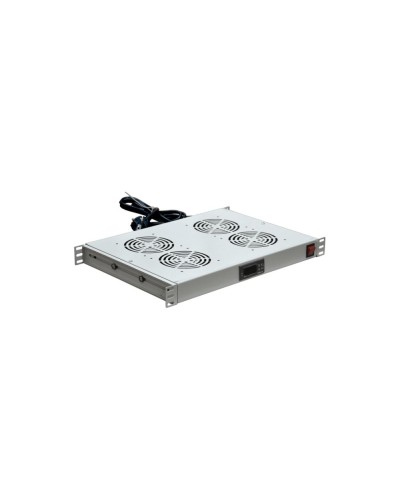 Модуль вентиляторный с термостатом 19 1U с 4-мя вентиляторами REXANT 04-2605 в Первоуральске Вентиляторные модули Pintop.ru