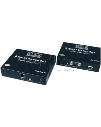 Комплект (передатчик+приемник) для передачи VGA OSNOVO TLN-VKM/1+RLN-VKM/1(ver.2) в Первоуральске Видеоусилители, Модуляторы, Делители Pintop.ru