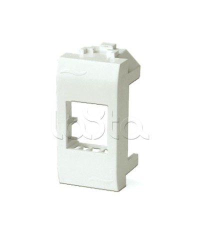 Адаптер для информационных разъемов Systimax, белый, 1мод. DKC 76609B в Первоуральске Аксессуары для стоек и шкафов Pintop.ru
