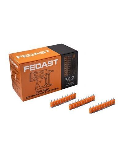 Гвозди 3,0*16 мм для монтажного пистолета с кованым наконечником (1000 шт/уп) FEDAST (fd3016mgbp) в Первоуральске Крепеж: Дюбели, шурупы, саморезы Pintop.ru