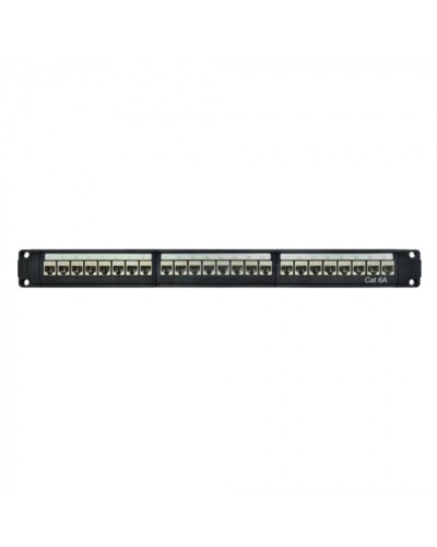 Патч-панель модульная 19, 1U, CAT6A, 24 порта RJ45, экранированная DKC RN6APPF24 в Первоуральске Патч панель Pintop.ru