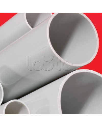 Труба ПВХ жёсткая атмосферостойкая д.63мм, лёгкая, 3м, цвет серый DKC 63963UF в Первоуральске Гладкая труба Pintop.ru