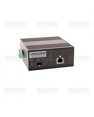 Медиаконвертер Gigabit Ethernet с поддержкой PoE OSNOVO OMC-1000-11X/I в Первоуральске Медиаконвертеры Pintop.ru