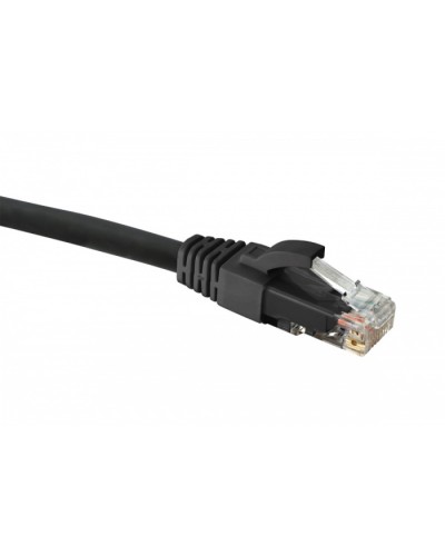 Коммутационный шнур категории 6 U/UTP, LSZH, 2 м, черный Eurolan (21D-U6-02BL) в Первоуральске Патчкорды (медные) Pintop.ru