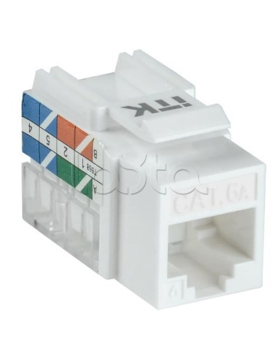 Модуль Keystone Jack кат. 6A UTP 110 IDC 90 град. ITK CS1-1C6AU-11 в Первоуральске Модули Keystone Pintop.ru