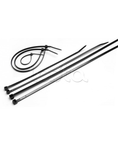 Стяжка нейлоновая неоткрывающаяся, безгалогенная (halogen free), 200x3.6мм, черная (100 шт) Cabeus CTBL-200 в Первоуральске Стяжки-хомуты Pintop.ru