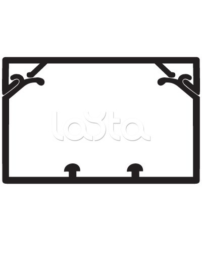 Кабель-канал 80x40 с крышкой с направляющими для установки разделителей TA-GN DKC 01781 в Первоуральске Кабель-канал Pintop.ru