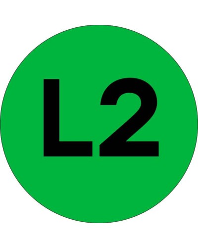 Наклейка L2 d=20мм EKF PROxima (an-2-15-1) в Первоуральске Аксессуары для стоек и шкафов Pintop.ru