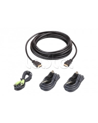 Комплект кабелей USB, HDMI для защищенного KVM-переключателя (3м) ATEN 2L-7D03UHX4 в Первоуральске Видеоусилители, Модуляторы, Делители Pintop.ru