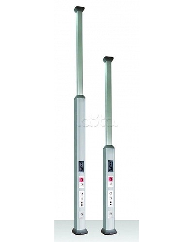 Колонна алюминиевая, 2.7 - 4.2м, цвет чёрный DKC 09573 в Первоуральске Аксессуары для стоек и шкафов Pintop.ru