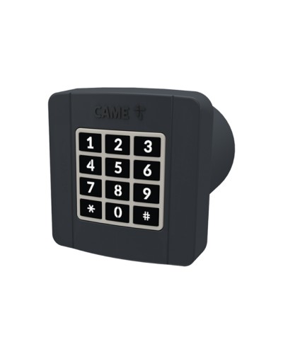 Проводная встраиваемая кодонаборная клавиатура Came 806SL-0290 - SELT2BDG, подключаемая к шине CXN, 12 кнопок, синяя подсветка, RAL7024 в Первоуральске Запчасти для шлагбаумов и автоматики Pintop.ru