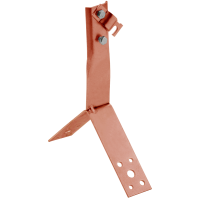 Держатель проводника круглого 6-10мм винтовой для конька h=80мм медь IEK (ZDP80-50-4-16-80)