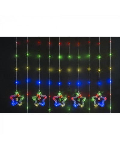 Гирлянда Navigator 95 012 NGF-D035-01 (бахрома звезды и фигурки WW 3*0.6м IP20) в Первоуральске Источники света(Лампы) Pintop.ru