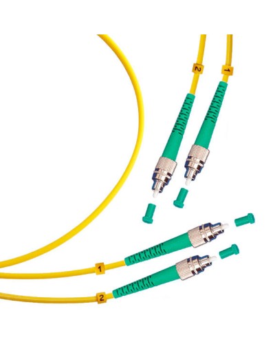 Шнур оптический duplex FC/APC-FC/APC 9/125 sm 1м LSZH Cabeus FOP(d)-9-FC/APC-FC/APC-1m в Первоуральске Патч-корды оптические Pintop.ru