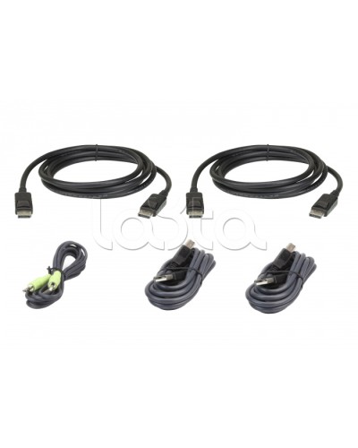 Комплект кабелей USB, DisplayPort, Dual Display для защищенного KVM-переключателя (3м) ATEN 2L-7D03UDPX5 в Первоуральске Видеоусилители, Модуляторы, Делители Pintop.ru