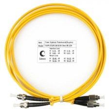 Шнур оптический duplex FC-ST 9/125 sm 2м LSZH Cabeus FOP(d)-9-FC-ST-2m
