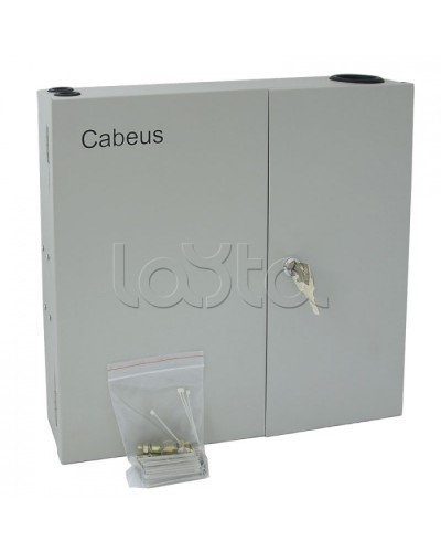 Бокс оптический настенный 19 на 16 SC/2xLC портов Cabeus FO-WL-16SC-K в Первоуральске Кросс оптический Pintop.ru