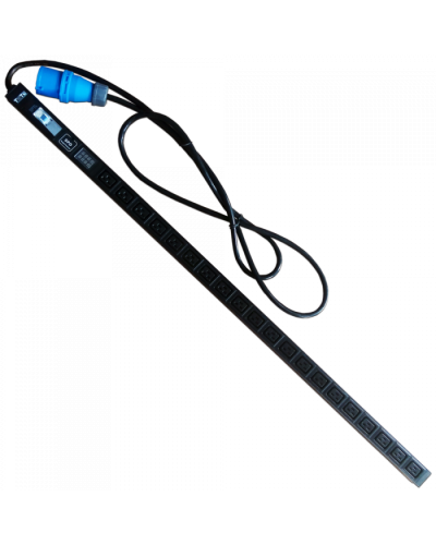 Блок розеток верт, 1-фазный с авт., A/V-метр, 16A / 250V, 20xC19, шнур 3.0 м, IEC309 TWT (TWT-PDVI-20C9-I9) в Первоуральске Блоки розеток Pintop.ru