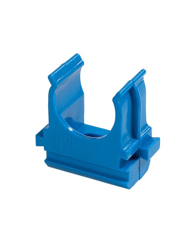 Крепёж-клипса для труб АБС-пластик синяя д25 в малой упаковке (10шт/500шт уп/кор) Промрукав (PR13.0062) в Первоуральске Держатели, клипсы, скобы Pintop.ru