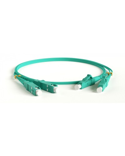 Патч-корд волоконно-оптический Hyperline FC-D2-503-LC/PR-SC/PR-H-30M-LSZH-AQ в Первоуральске Патч-корды оптические Pintop.ru