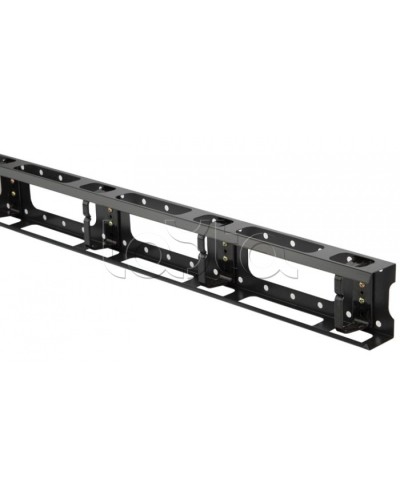 Организатор кабельный металлический вертикальный 32U, черный Hyperline CMV-32U-ML в Первоуральске Аксессуары для кабель-канала Pintop.ru