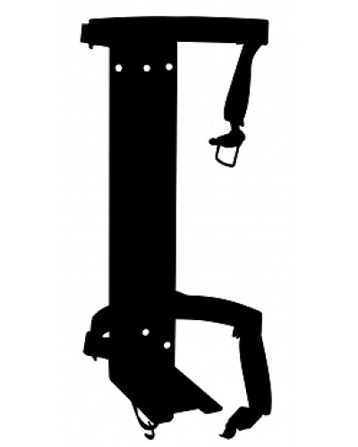 Кронштейн ПОЖТЕХНИКА КТР-10/12 на 2 ремнях (d180-185) для ОП/ОВП-10, ОП-12 в Первоуральске Аксессуары для огнетушителей Pintop.ru