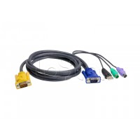 КВМ-кабель с интерфейсами PS/2, USB, VGA (1.2м) ATEN 2L-5301UP