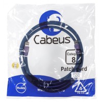 Патч-корд S/FTP Cabeus PC-SSTP-RJ45-Cat.8-2m-LSZH